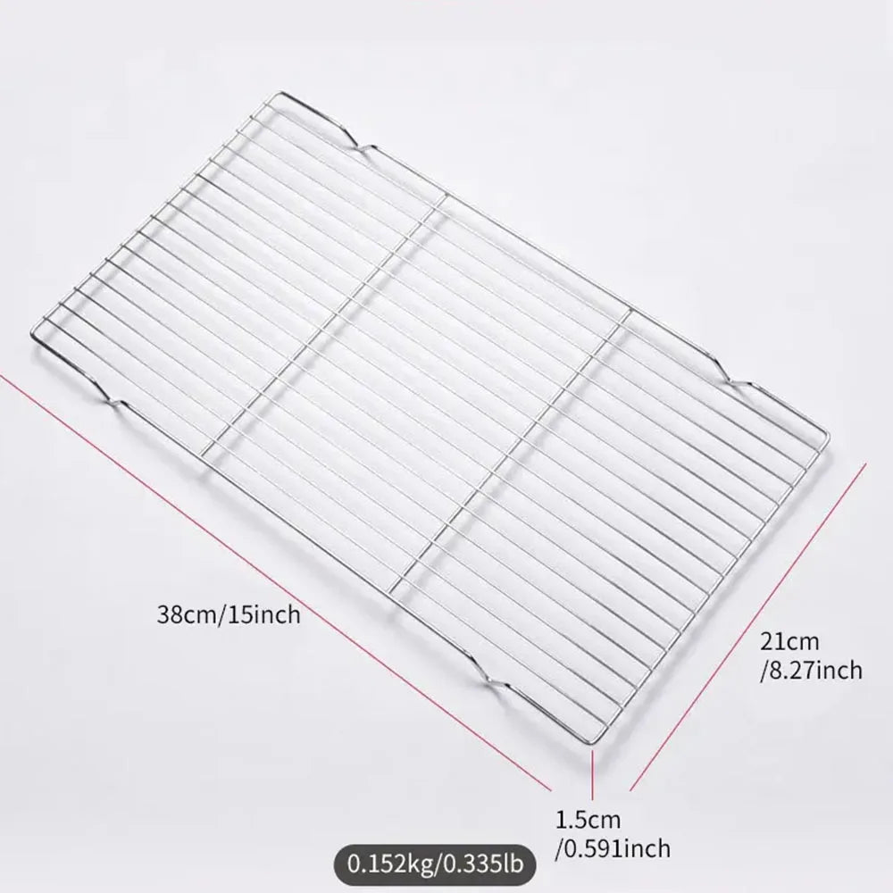 Stainless Steel Barbecue Mesh Mat Reusable Heat Resistance BBQ Baking Net Pad Kitchen Cooking Stove Stand Liner Accessories Tool
