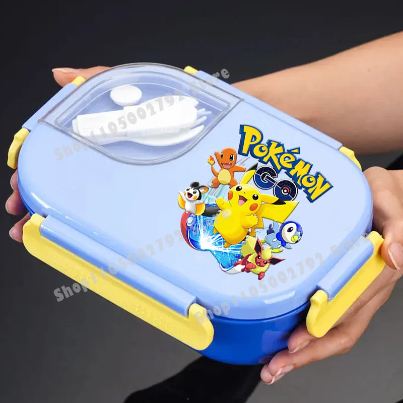 Pikachu Pokemons Girl Boy Cartoon Lunch Boxs Student Charmander Portable Bento Case Insulated Lunch Box Kids Birthday Cute Gift