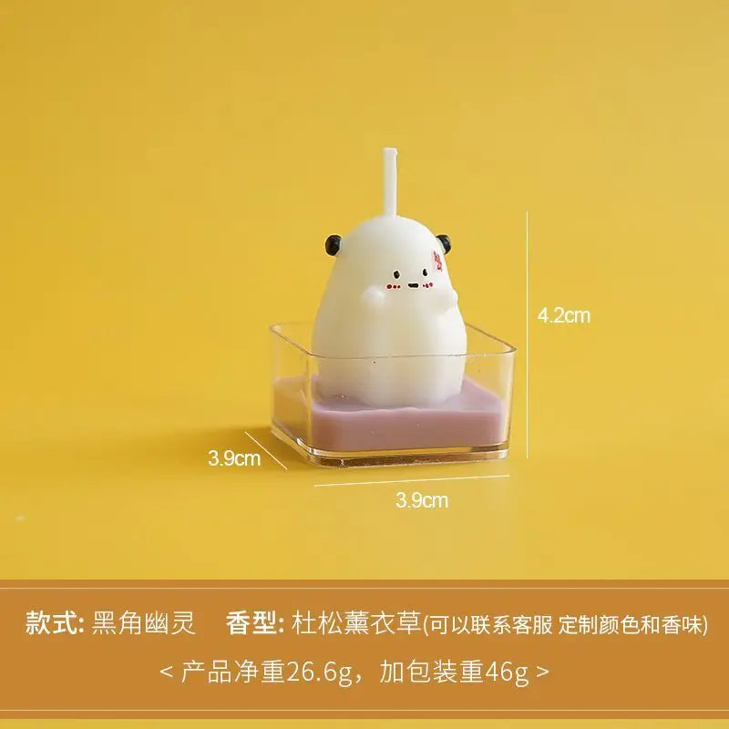 Halloween Aromatherapy Candles Ghost Scented  New Styling Props Ornament Small Tea Wax Indoor French Holiday Souvenir