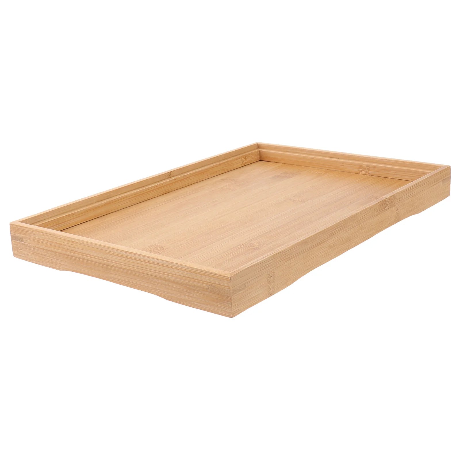 Handmade Square Bamboo Tea Serving Tray Small Bright Color Solid Washable Wooden Plate Pallet Food Flat Tea Pallet Eco