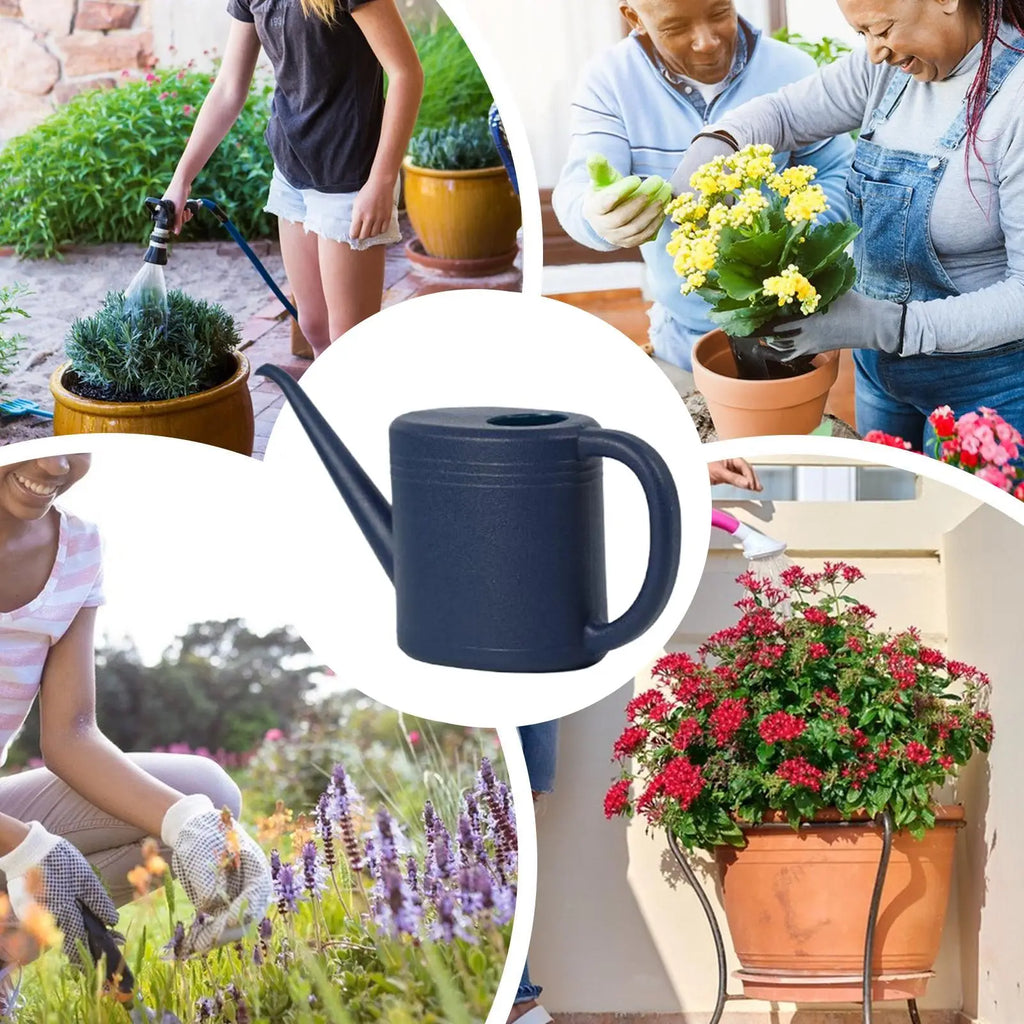 Flower Watering Can 1L Lightweight Long Spout Small Watering Can For Balcony Patio Horticulture Outdoor Indoor Garden Home