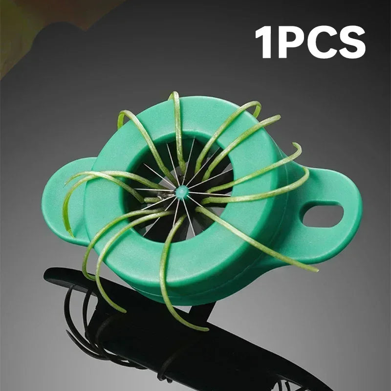 Green Onion Cutter Superfine Onion Flower Cutter Shredded Slicer Graters Easy Manual Vegetable Shredder Mini Kitchen Accessories