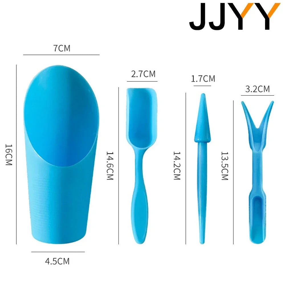 4Pcs Mini Garden Tools Succulent Potting Kit Starter Kit Transplanting Tools for Home Decor