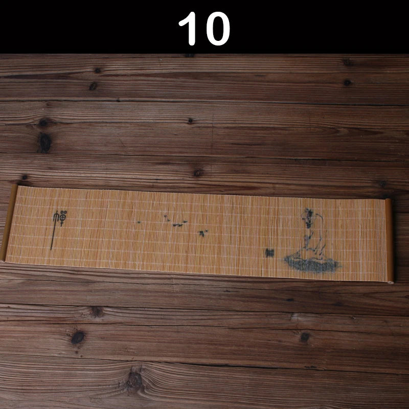 Tea Cup Mat Bamboo Weaving Heat Resistent Bamboo Table Placemat Tableware Zen Table Runner Coasters Tea Ceremony Accessories