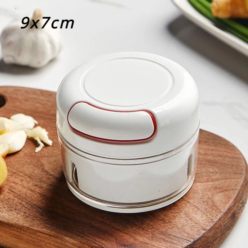500/900ML Garlic Chopper Manual Garlic Press Food Vegetables Cutter Meat Grinders Kitchen Gadgets Hand Mincer Garlic Masher