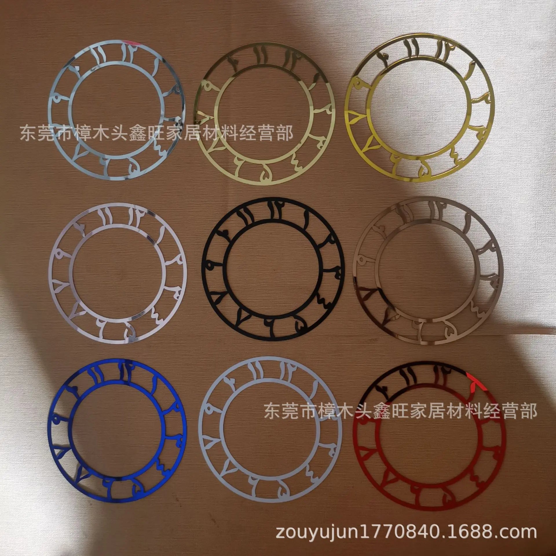 Arabic Round Mirror Clock Sticker, Acrylic Digital Wall Decor for Living Room Hotel Background, Self-Adhesive Timepiece