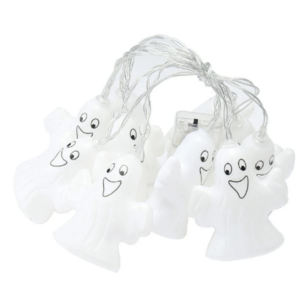 ETRT Halloween String Light Nightlight Mini Ghost Nightlight Small String Light for Halloween Decorative 1.5meter+10LED