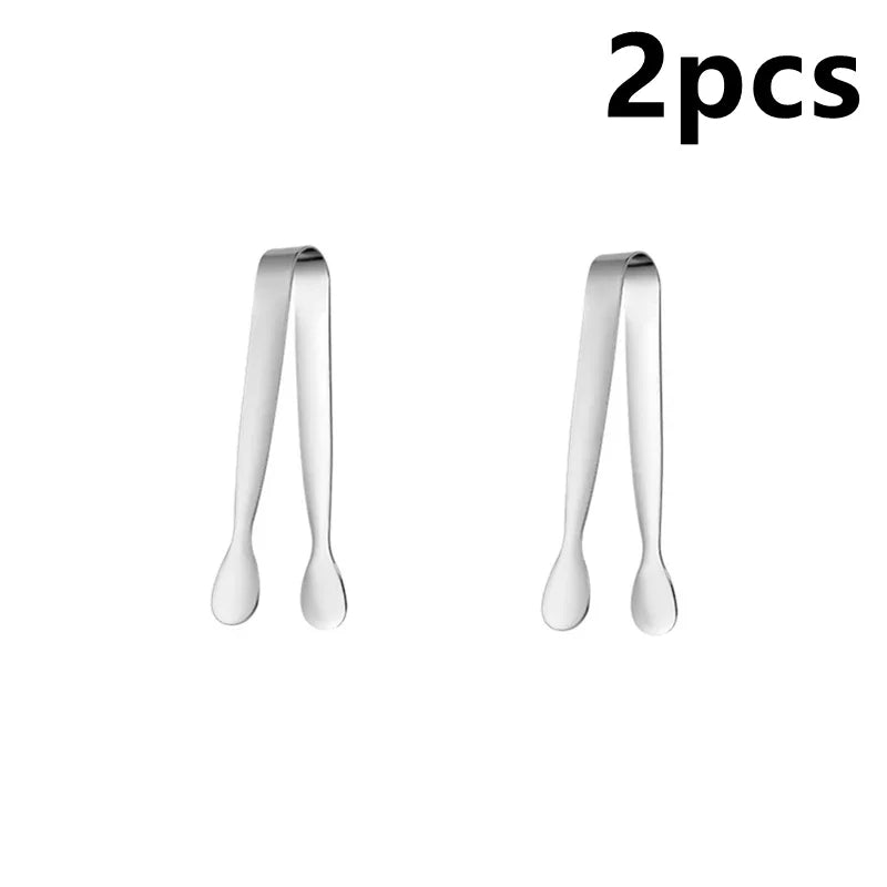 Ice Tong 304 Stainless Steel Clip Bar Ice-Cube Picker Food BBQ Clip Barbecue Clip Ice Clamp Tool Kitchen Utensils