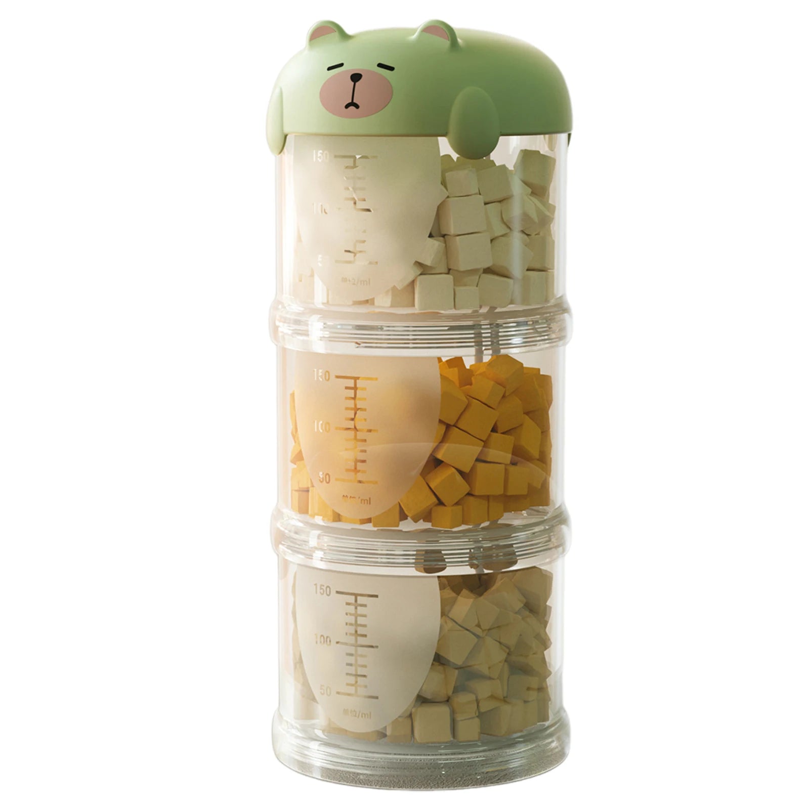 Airtight Outdoor Dog Treat Jar Multi Layers Dog Treat Portable Pet Food Container Stackable Cookie-Jar for Outdoor Walking