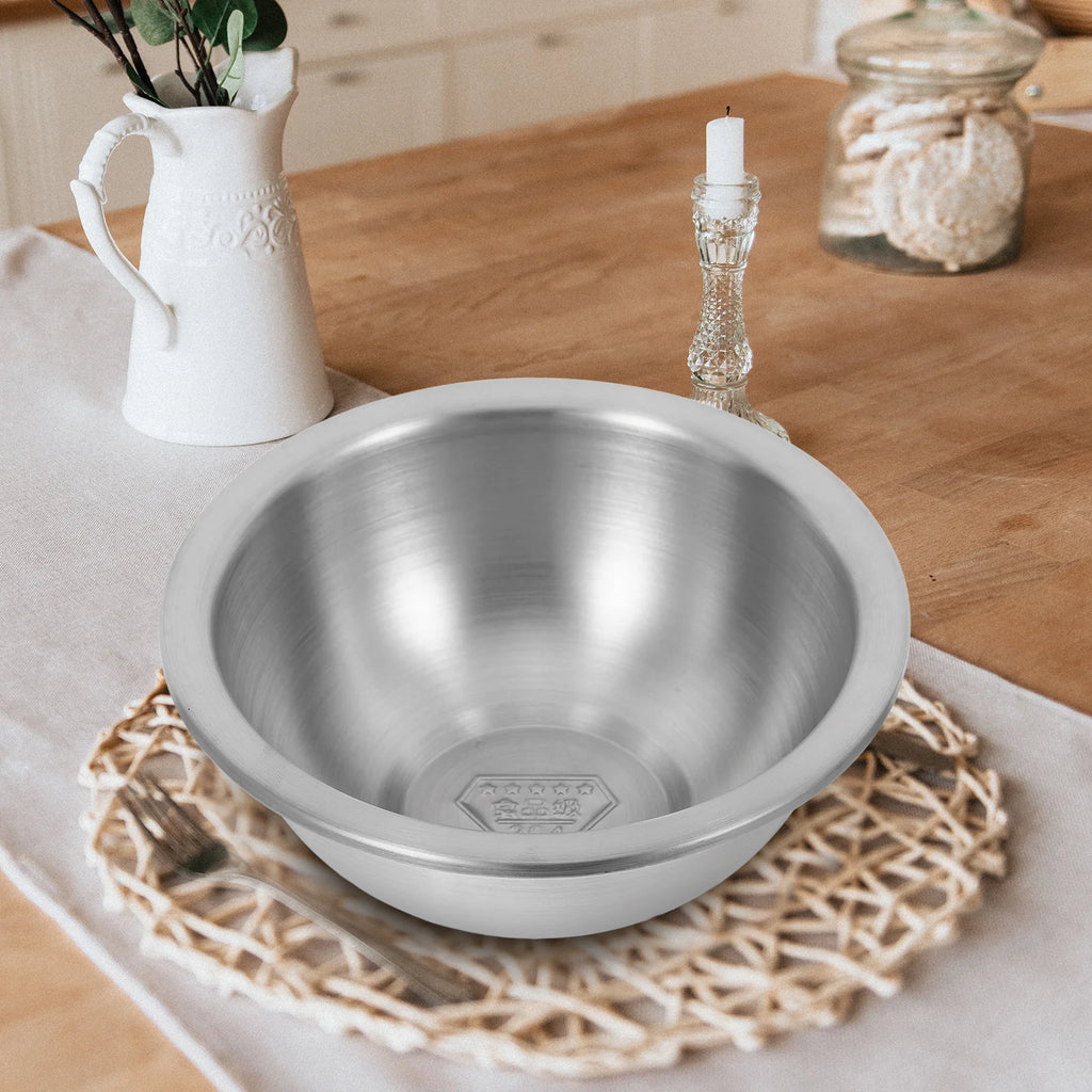 Stainless Steel Mixing Bowl Set 14Cm Large Capacity Rustproof Kitchen Food Container For Baking Soup Egg Whisking