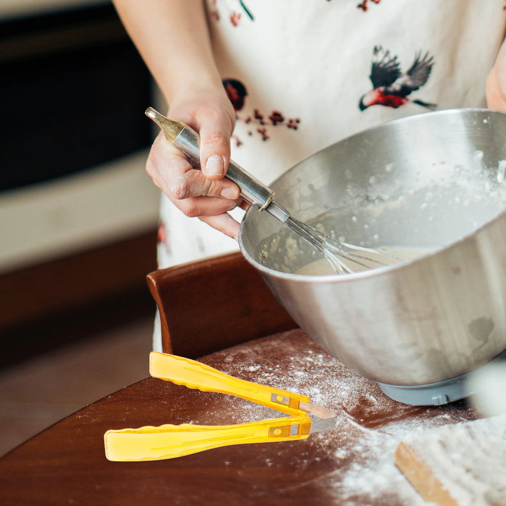 Transparent Food Tongs for Grilling Baking Serving Kitchen Tool Bbq Party Salad Bread Buffet Steak Grilling Tongs