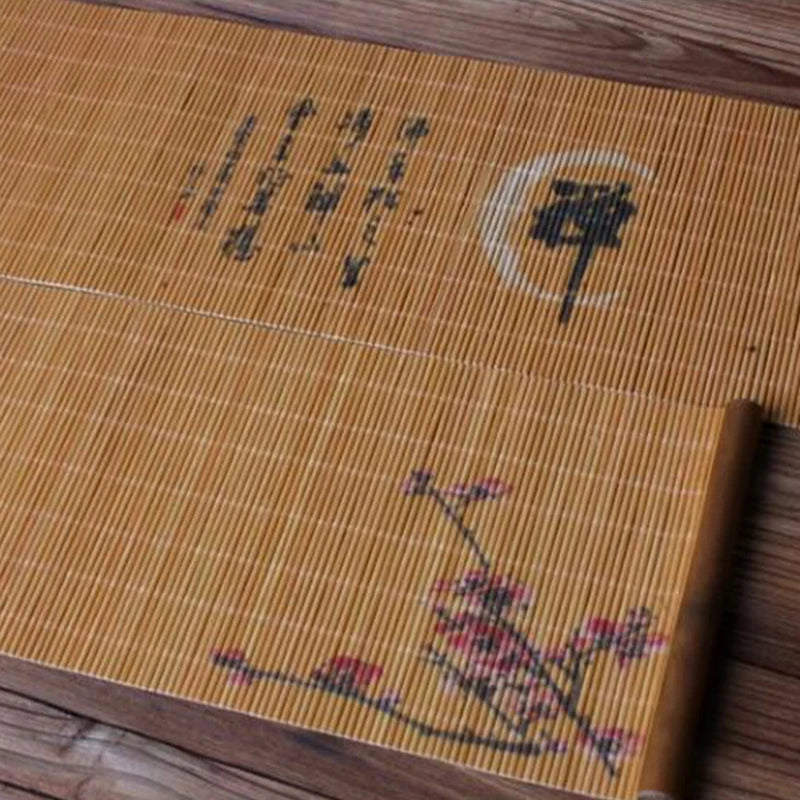 Tea Cup Mat Bamboo Weaving Heat Resistent Bamboo Table Placemat Tableware Zen Table Runner Coasters Tea Ceremony Accessories
