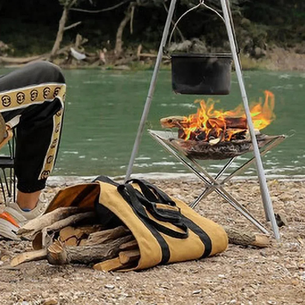 Portable Fire Pit for Camping BBQ Outdoor Steel Mesh  Grill Quick Assembly Durable Lightweight Travel Picnic Camping Net