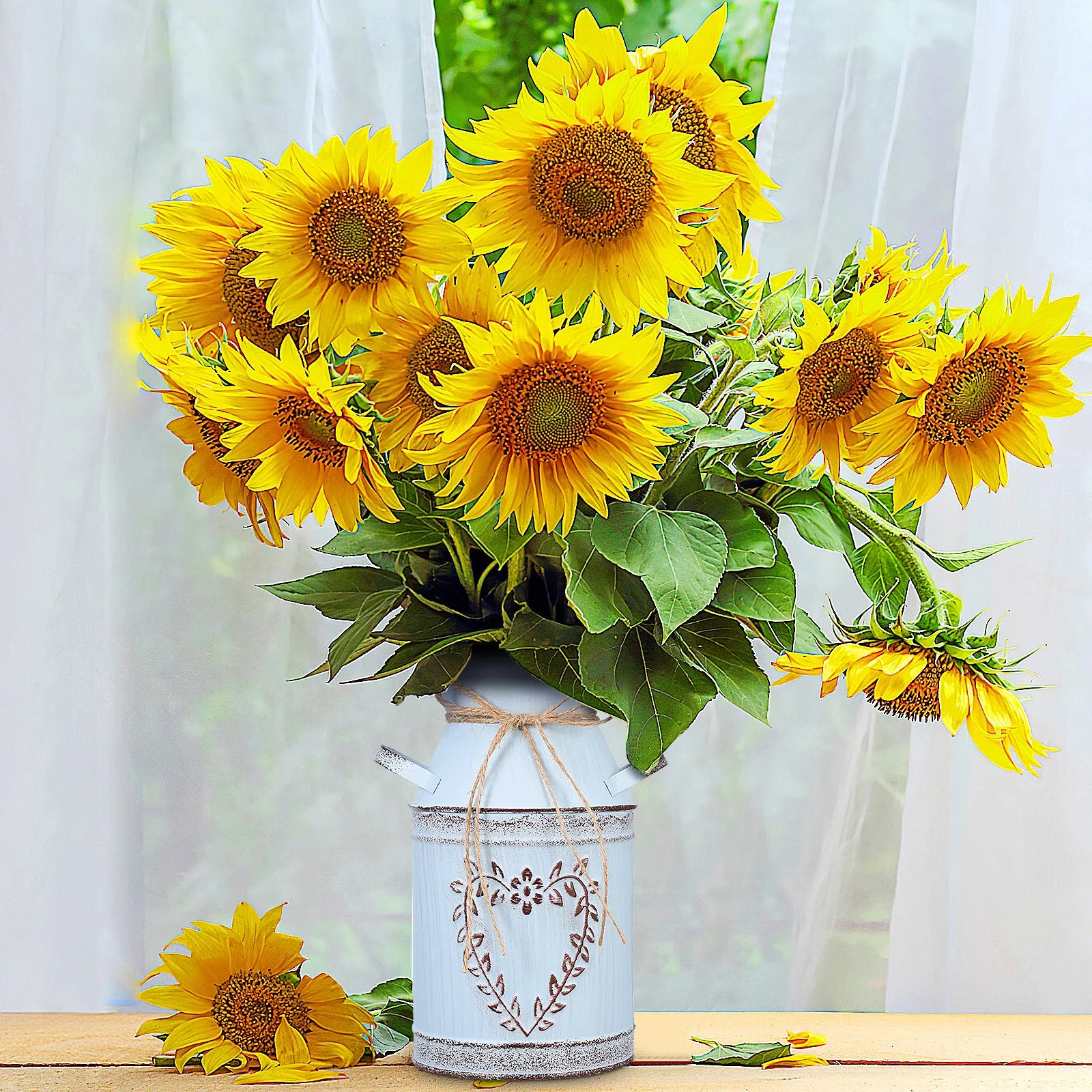 1Pcs Heart Pattern Iron Flower Pot Plant Holder Sturdy Home Ornament Desktop Planter Garden Vase Flower Bottle