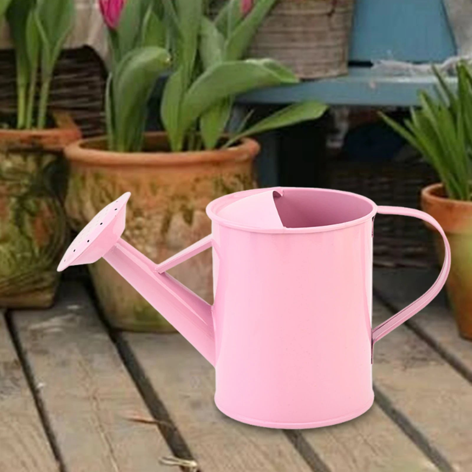 1.5L Iron Watering Can Garden Bonsai Plant Watering Pot Sprinkled Kettle for Home Garden Yard Courtyard Backyard Water Can