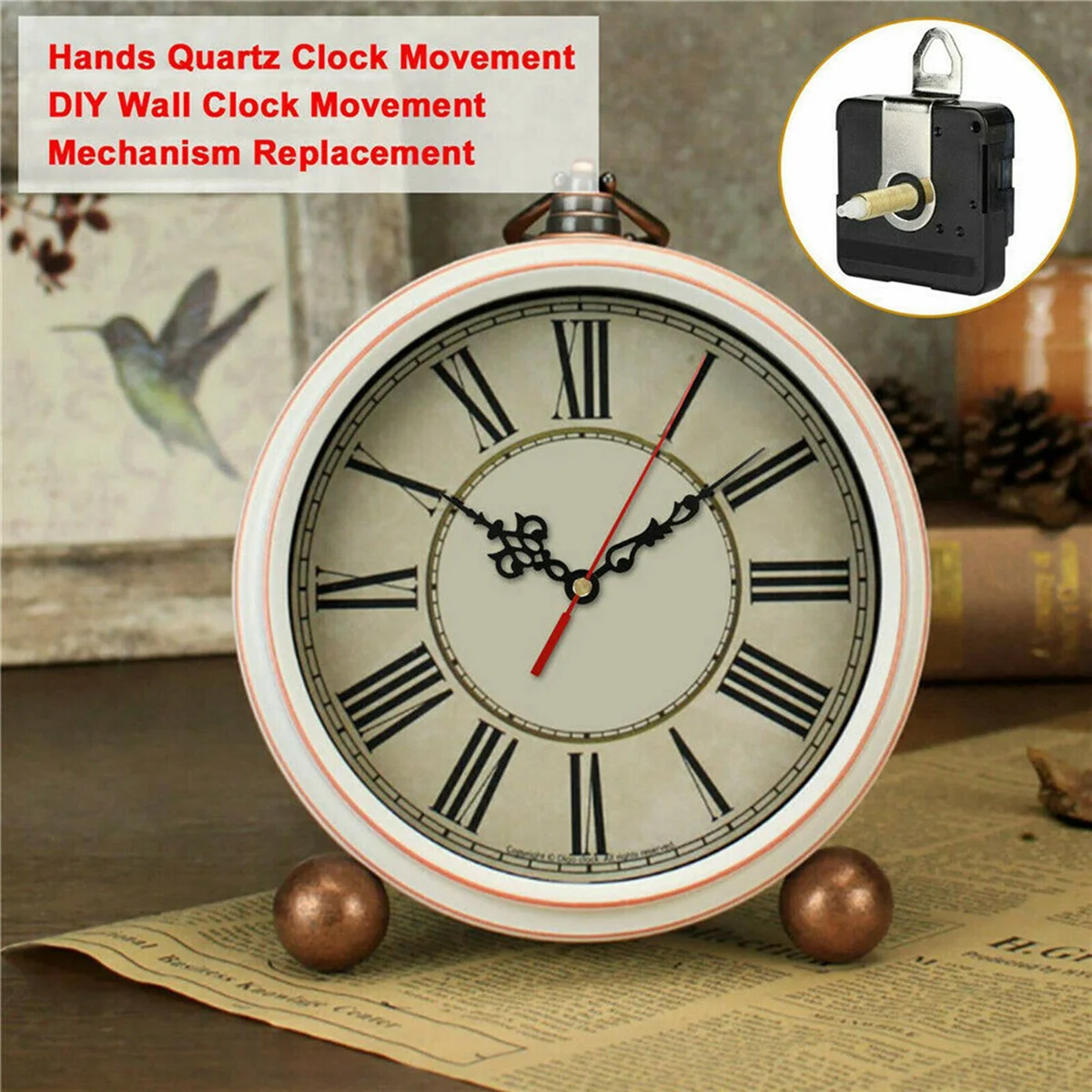 Newest  31MM Long Shaft DIY Quartz Clock Movement Mechanism Hands Wall Quartz Clock Repair Tool Parts Replacement Hot
