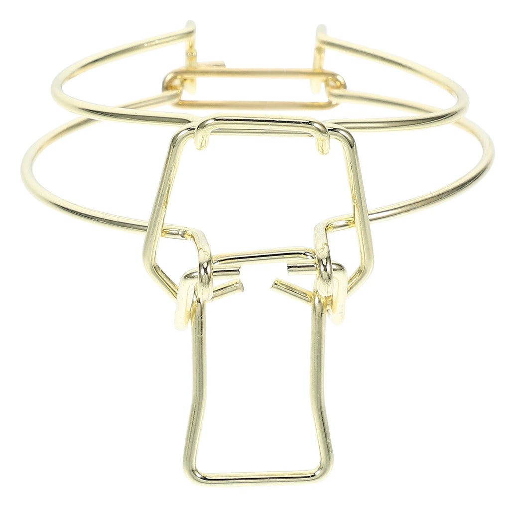 3Pcs Storage Jar Wire Clamp Stainless Steel Gold Finish Airtight Sealing Locking Buckle Mason Glass Container Replacement Wire