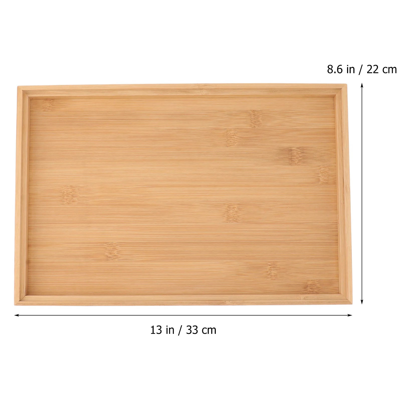 Handmade Square Bamboo Tea Serving Tray Small Bright Color Solid Washable Wooden Plate Pallet Food Flat Tea Pallet Eco