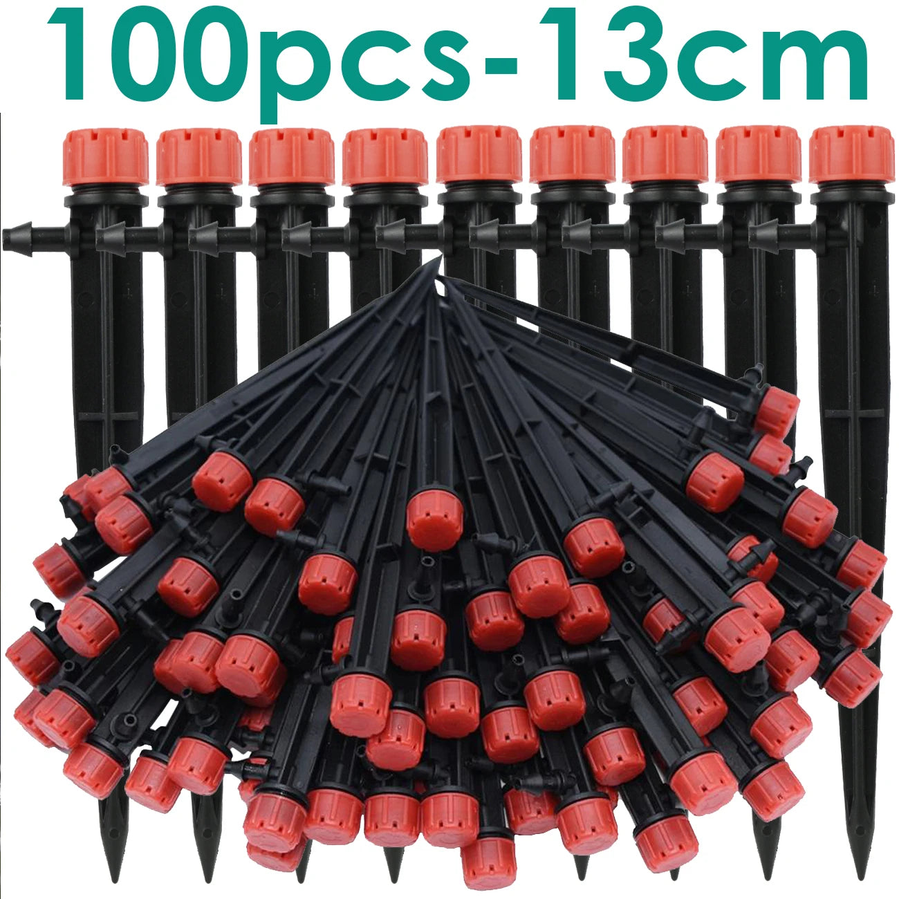 KESLA 1/4'' Hose Garden Micro Drip Irrigation Automatic Watering System Kit 13CM Sprinkler for Pot Flowers Vegetables Greenhouse