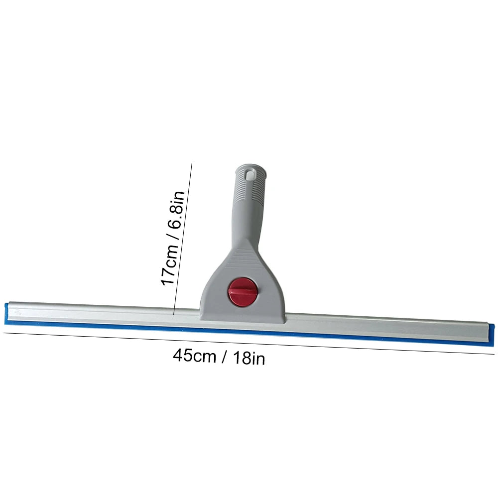 15/25/35/45cm Blue Water Wiper Rubber Squeegee Window Cleaner for Bathroom Supermarket Car House Shower Glass Screens Clean B51