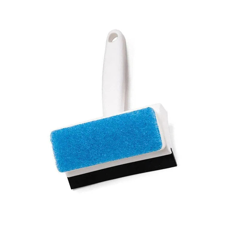 Multifunctional Double-Sided Glass Sponge Cleaning Brush Wiper Mirror Glass Tile Cleaning Brush Bathroom Squeegee