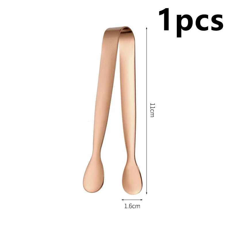 Ice Tong 304 Stainless Steel Clip Bar Ice-Cube Picker Food BBQ Clip Barbecue Clip Ice Clamp Tool Kitchen Utensils