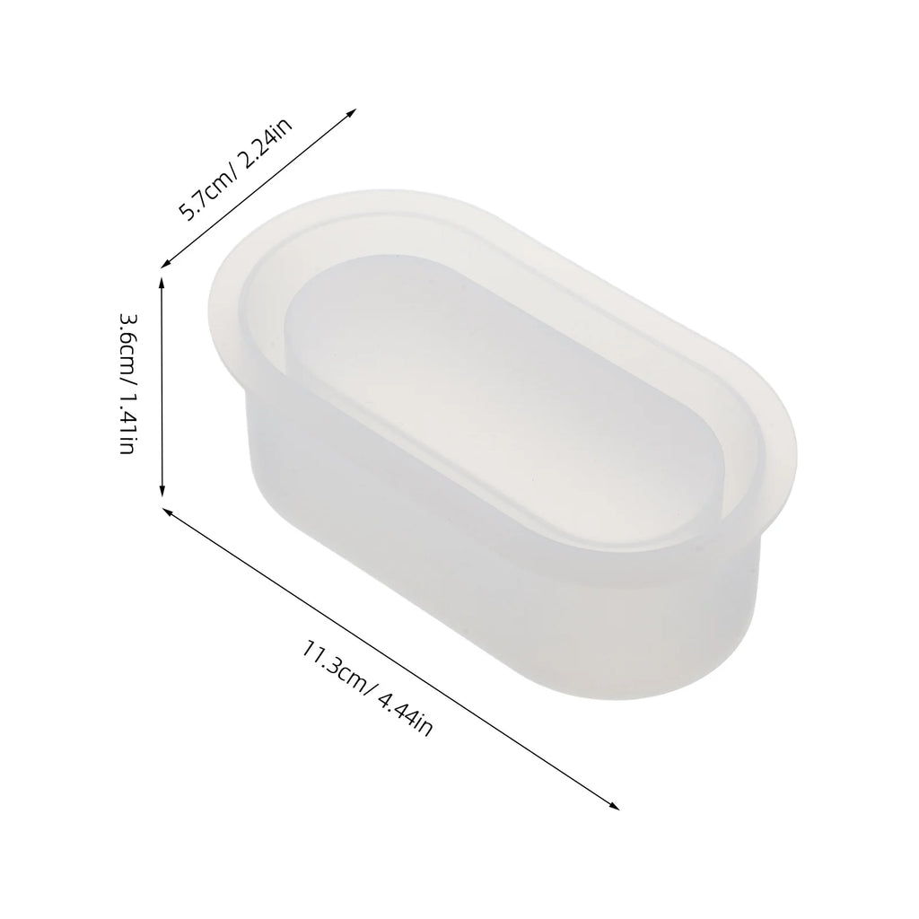 2Pcs Silicone Planter Molds Oval Shape Flowerpot Mold Resin Concrete DIY Pot Mold for Succulent Indoor Garden Decor