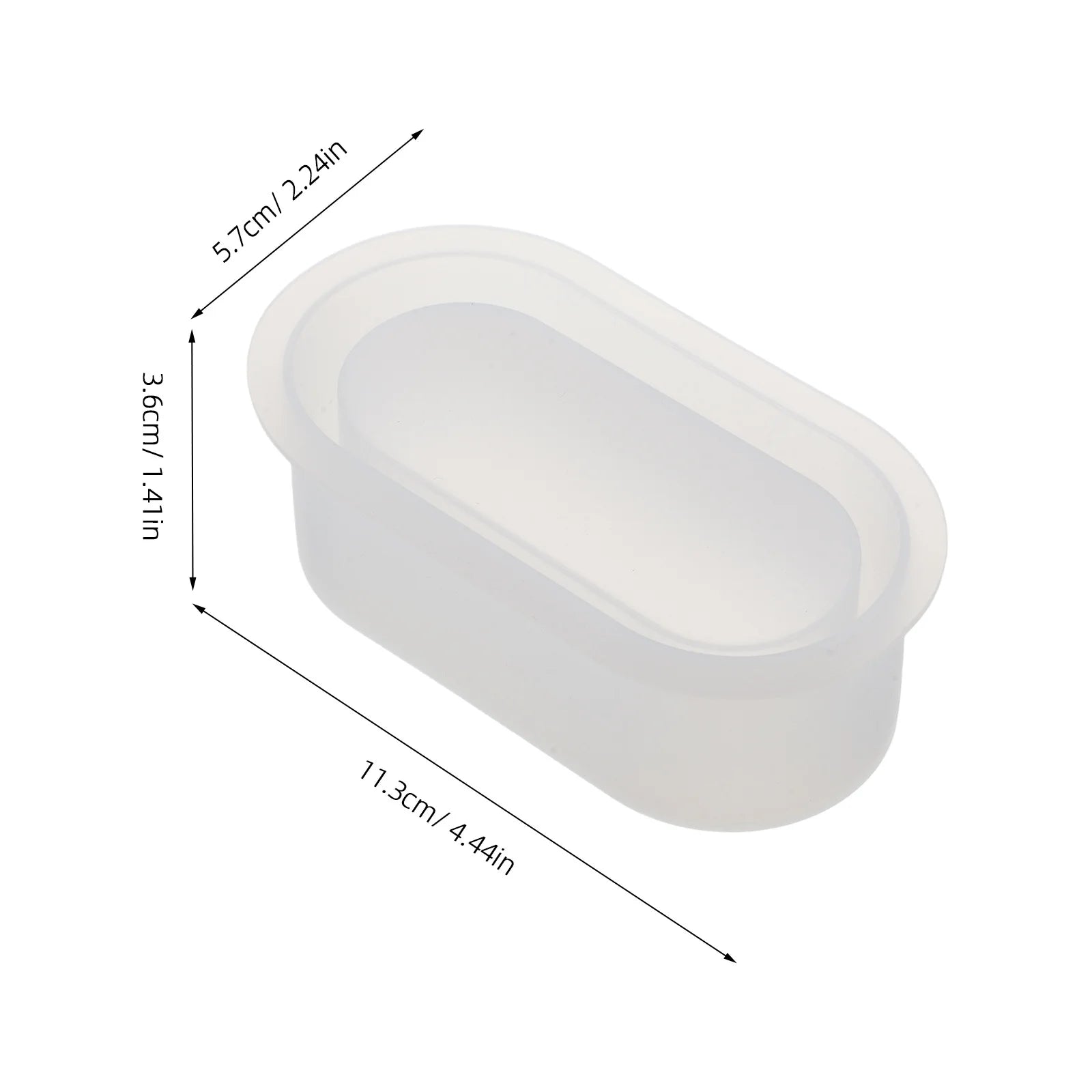 2Pcs Silicone Planter Molds Oval Shape Flowerpot Mold Resin Concrete DIY Pot Mold for Succulent Indoor Garden Decor