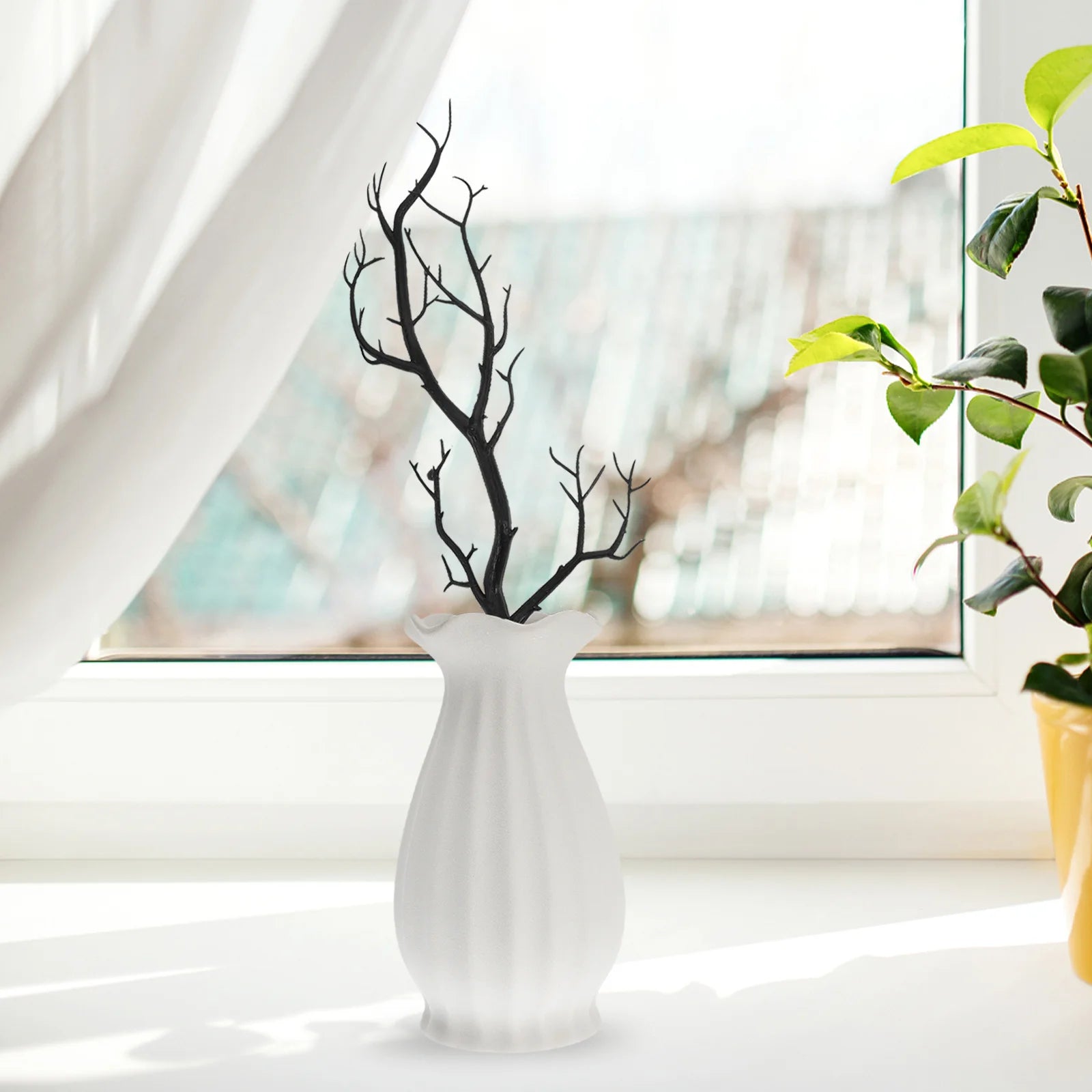 6Pcs Simulation Plastic Dried Tree Branches Artificial Fake Twigs Halloween Home Decoration Vase Centerpiece Party Branches