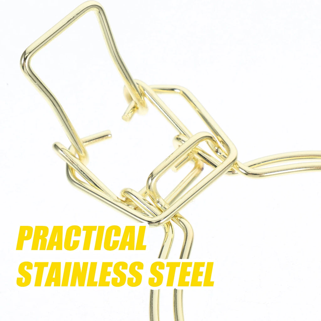 3Pcs Storage Jar Wire Clamp Stainless Steel Gold Finish Airtight Sealing Locking Buckle Mason Glass Container Replacement Wire