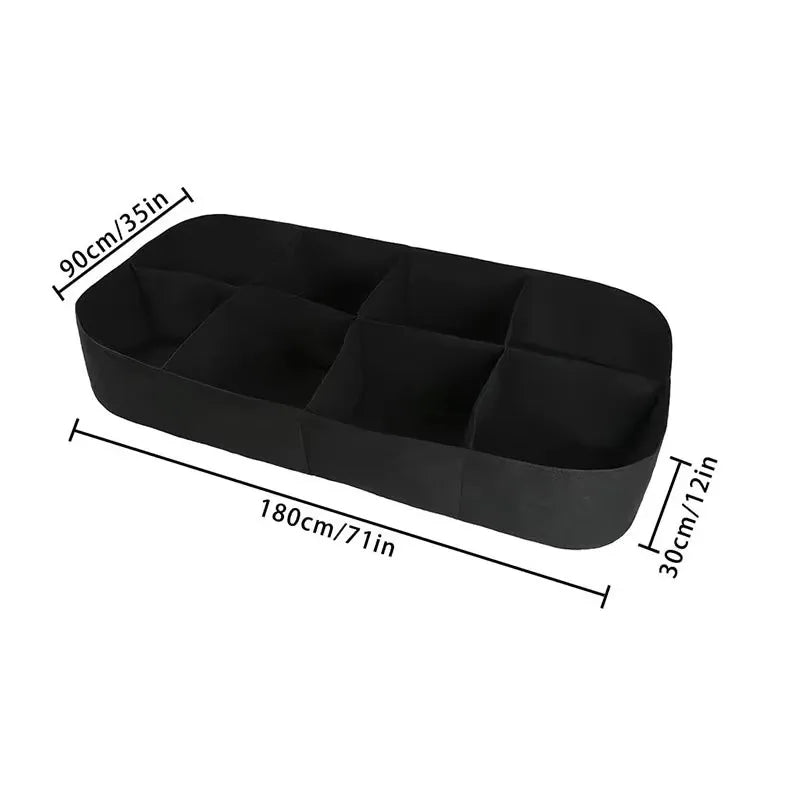 4/8 Grids Felt Grow Bag Flower Plant Pot for Vegetable Tomato Potato Mushroom Growing Planter Garden Flower Planting Pots