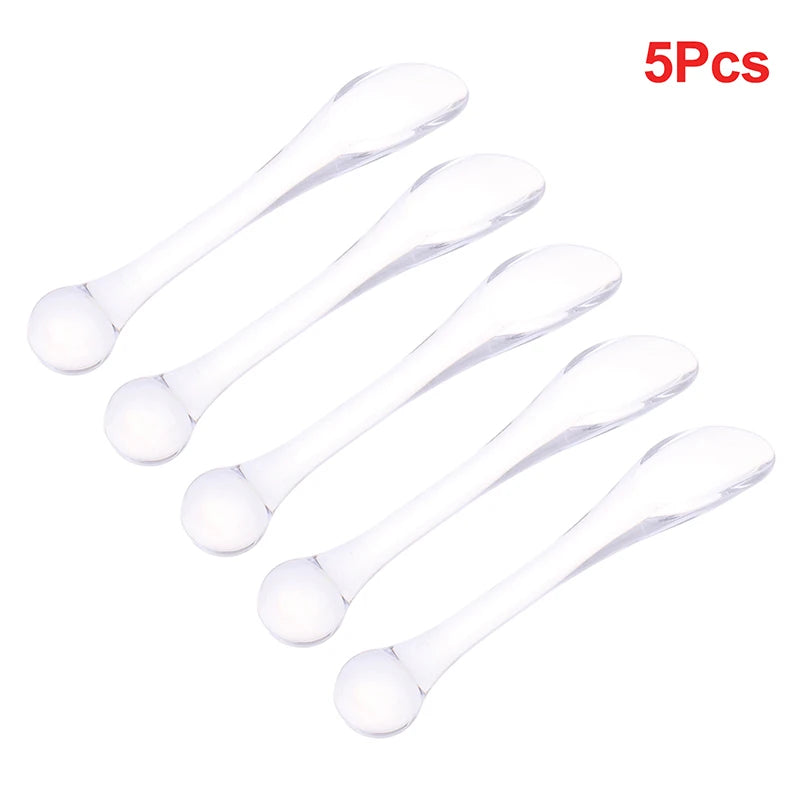 1/5/10Pcs Eye Cream Applicator Spoon Roller Massage Stick Cosmetic Spatulas Anti-wrinkle Facial Mask Skin Care Plastic Spoon