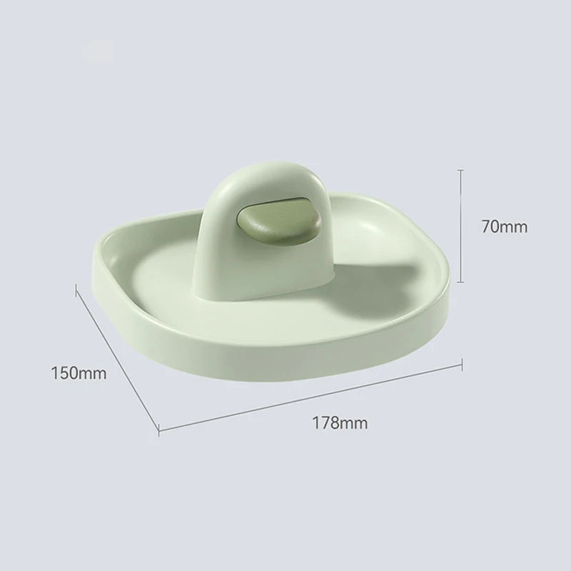 1pc Multifunctional Plastic Kitchen Countertop Storage Rack Household Soup Spoon Pot Cover Storage Rack