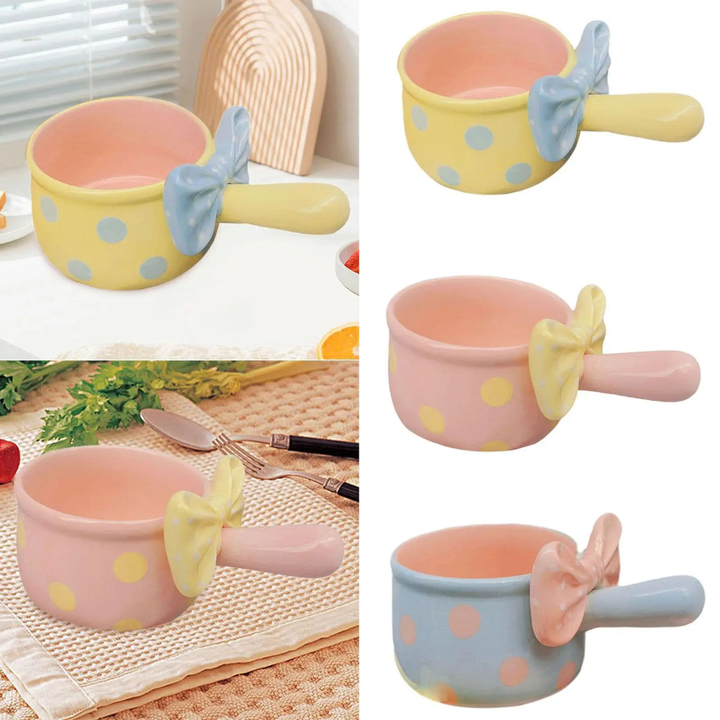 Soup Bowl with Handles 600ml Nordic Noodle Bowl for Chilli Salad Beef Stew