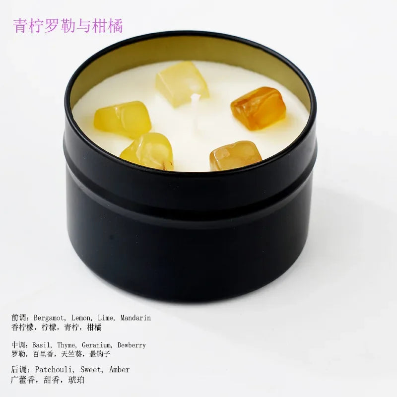 Scented Candle Gift Soy Wax Aromatherapy Candles Iron Cans Soy Wax Home Decoration m