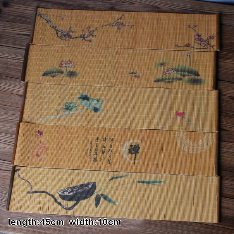 Tea Cup Mat Bamboo Weaving Heat Resistent Bamboo Table Placemat Tableware Zen Table Runner Coasters Tea Ceremony Accessories