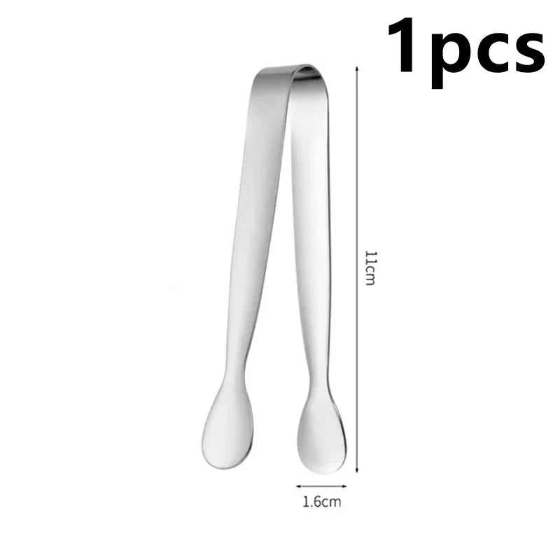 Ice Tong 304 Stainless Steel Clip Bar Ice-Cube Picker Food BBQ Clip Barbecue Clip Ice Clamp Tool Kitchen Utensils