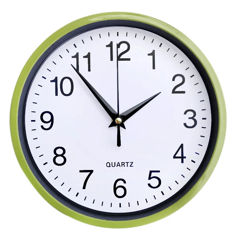 Round Wall Clock Quartz Silent Sweep Movement Home Bedroom Kitchen Modern Clocks
