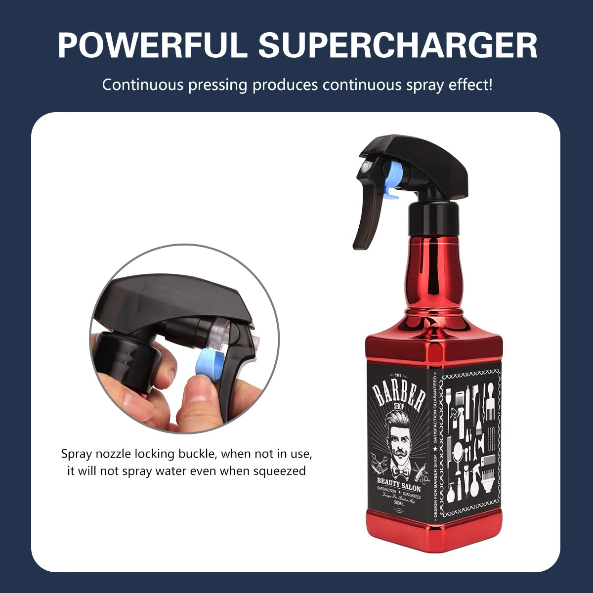 Professional Salon Barber Spray Bottle Refillable Fine Mist Empty Watering Can Water Sprayer Barbershop AccessoriesHair Tools