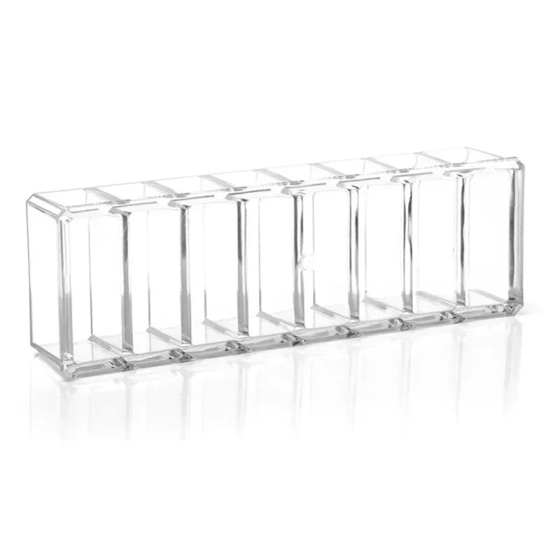 Acrylic Makeup Organizer 8 Compartments Cosmetic Storage Jewelry Display Clear Drawer Organizers Case for Desktop