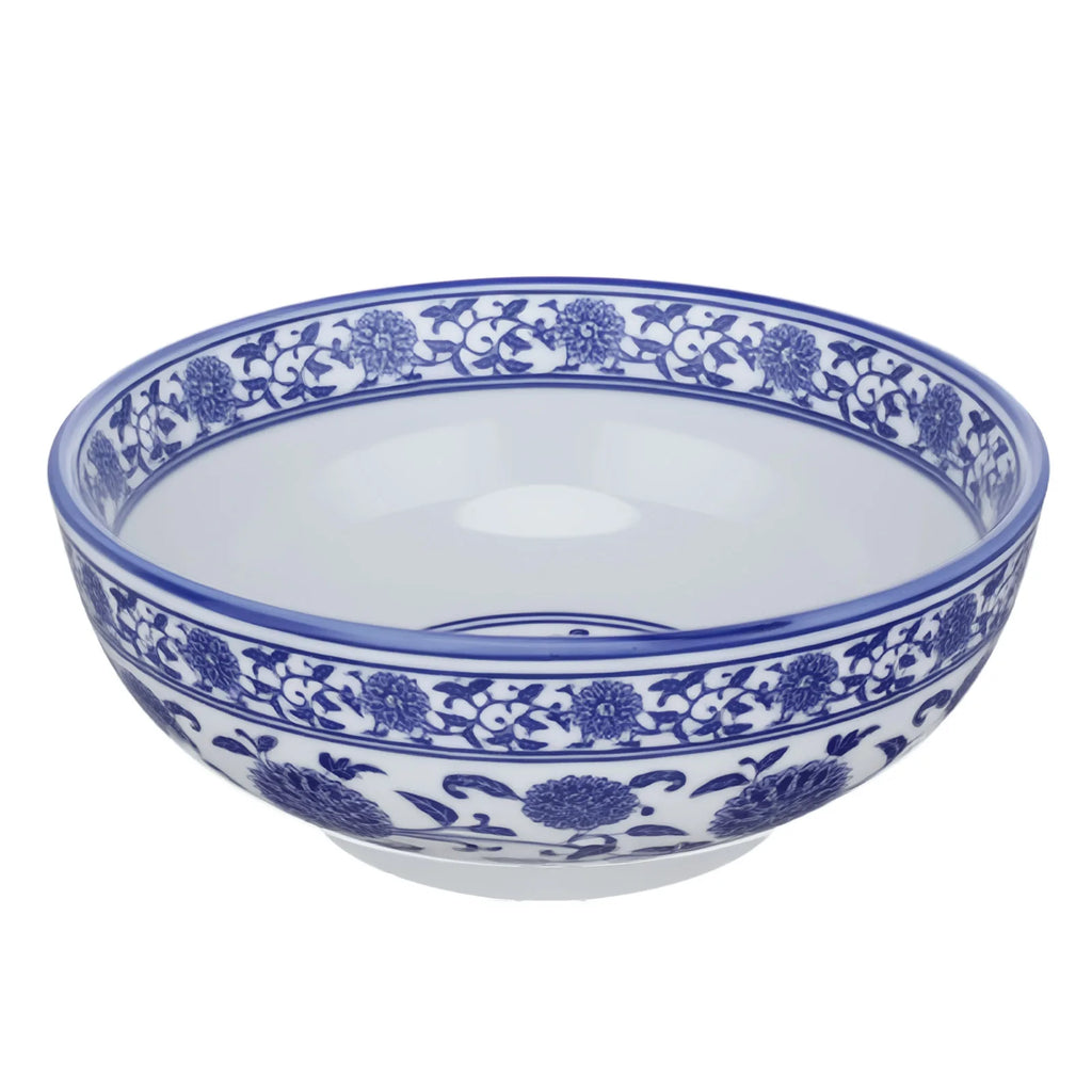 1Pcs Chinese Style Ceramic Bowls Blue and White Porcelain for Hot Cold Meals Soups Noodles Salads Fruits Ceramic Bowl