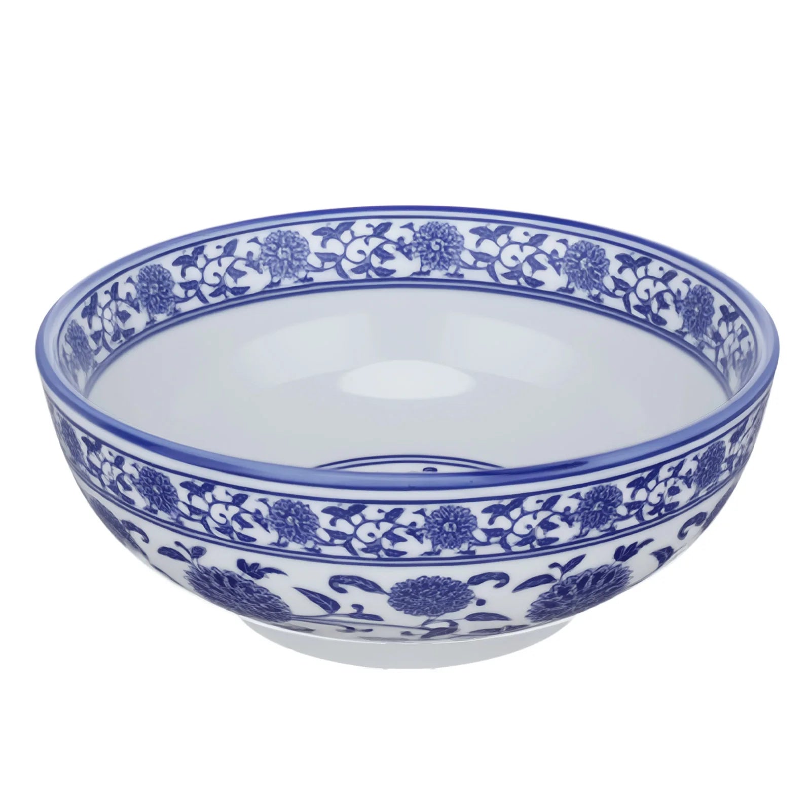 1Pcs Chinese Style Ceramic Bowls Blue and White Porcelain for Hot Cold Meals Soups Noodles Salads Fruits Ceramic Bowl