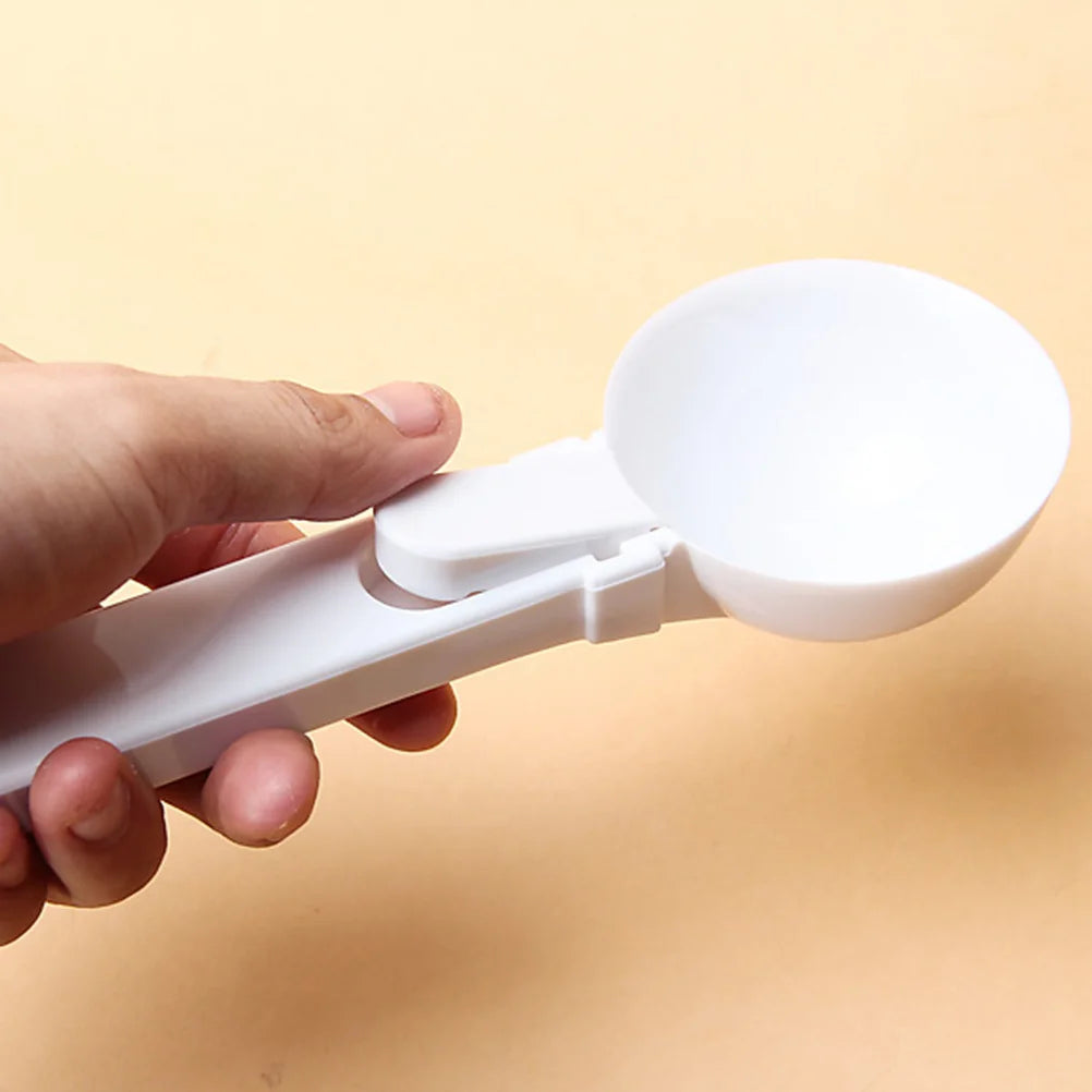 Folding Ice Cream Spoon White Scoop For Desserts Yogurt Party Wedding Holiday Family Gathering Events Kitchen Bar