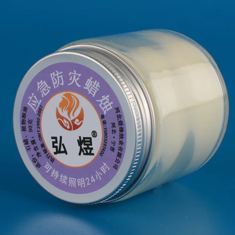 Glass Candles Emergency Disaster Prevention Safety Lighting Candle Cups Home Smokeless and Odorless Outdoor Candles