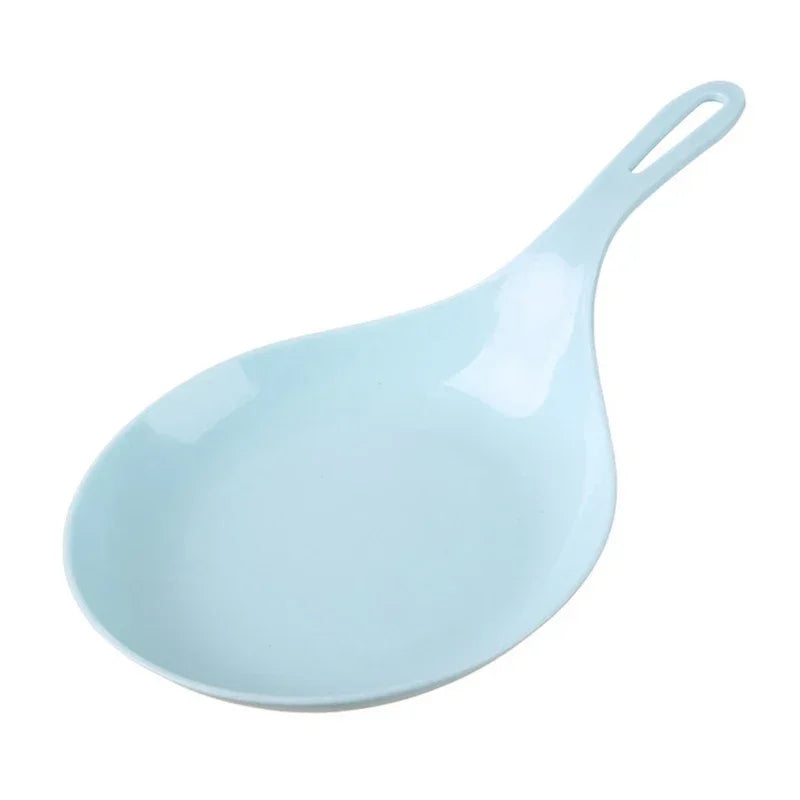 Korean Handheld Dish Fashion with Handle Large Spoon Tray Fries Fried Chicken Snack Plate Fruit Dessert Cake Platter New 2025