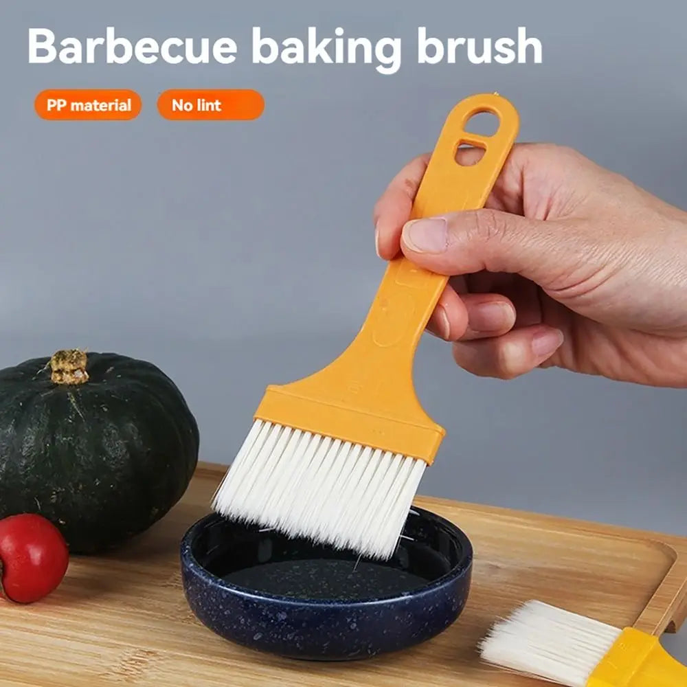 Thin Handle Barbecue Brush Kitchen Tool PET Plastic Butter Oil Brushes Easy To Clean Basting Pastry Tool for BBQ Pastry-making