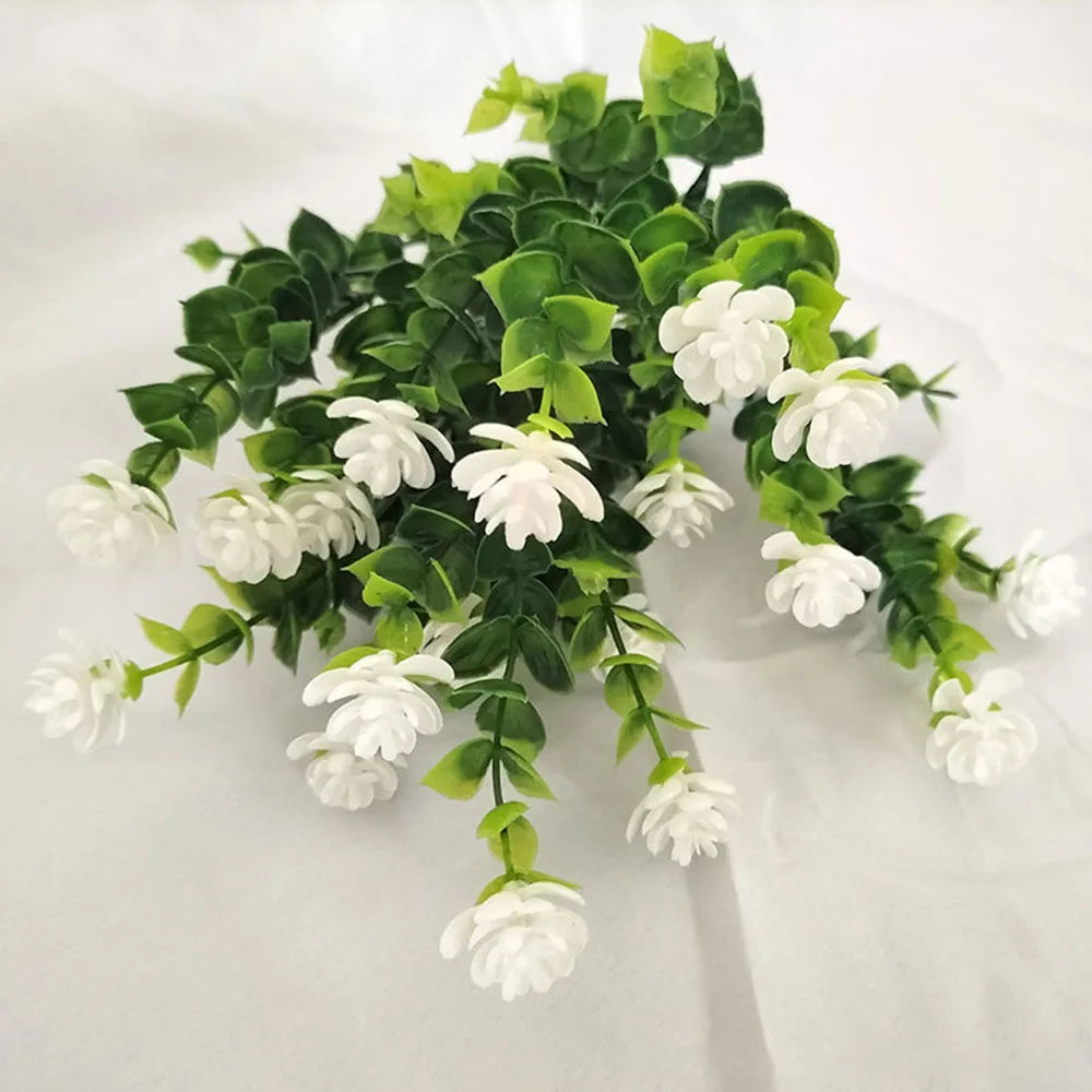 1 Bundle Outdoor UV Resistant Artificial Flowers Greenery Shrubs Plants Fake Flower for Wedding Garden Kitchen Office Decor