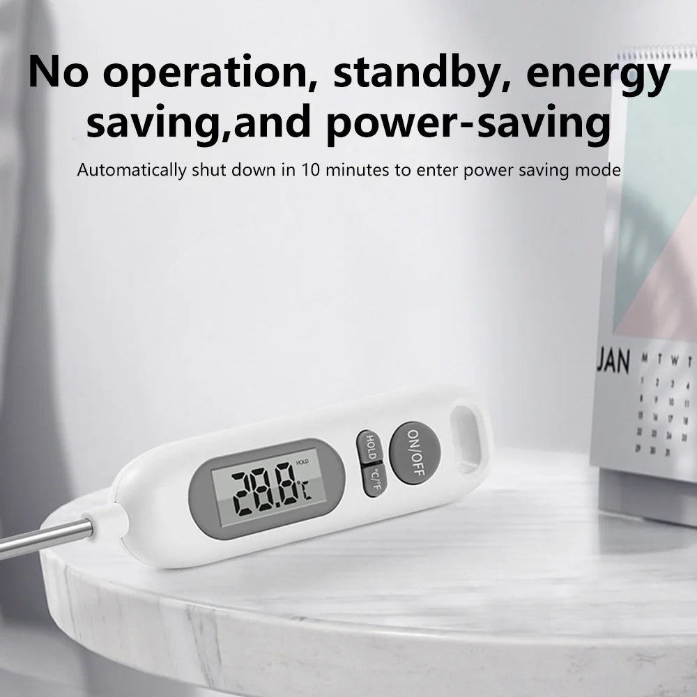 YZ6011 Digital Kitchen Food Thermometer Milk Oil Liquid Oven Temperaure Tool Meat BBQ Temperature Gauge 304Stainless Steel Probe