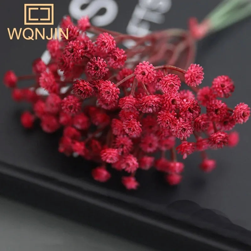 Simulated Flowers, Retro Autumn Babysbreath, Small Bouquets Flowers for Home Decoration, Flower Arrangement Accessories