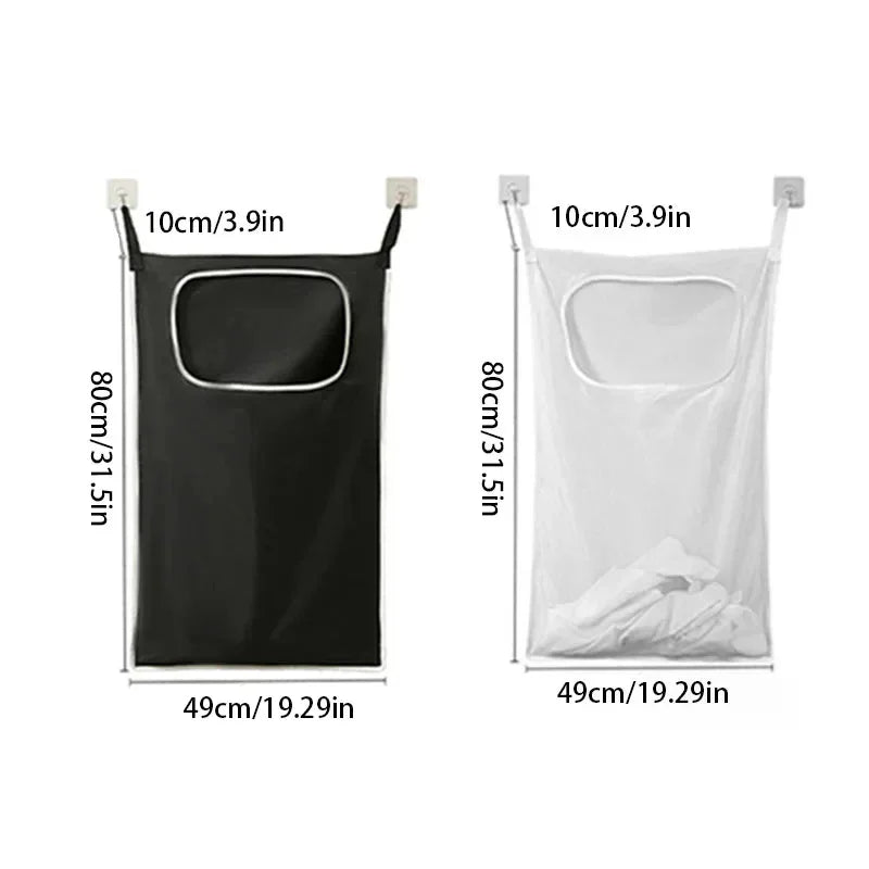 Door Hanging Laundry Basket Wall Mounted Dirty Clothes Storage Box Household Sundries Storage Bag Storage Bag